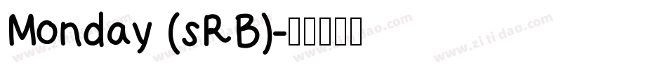 Monday (sRB)字体转换
